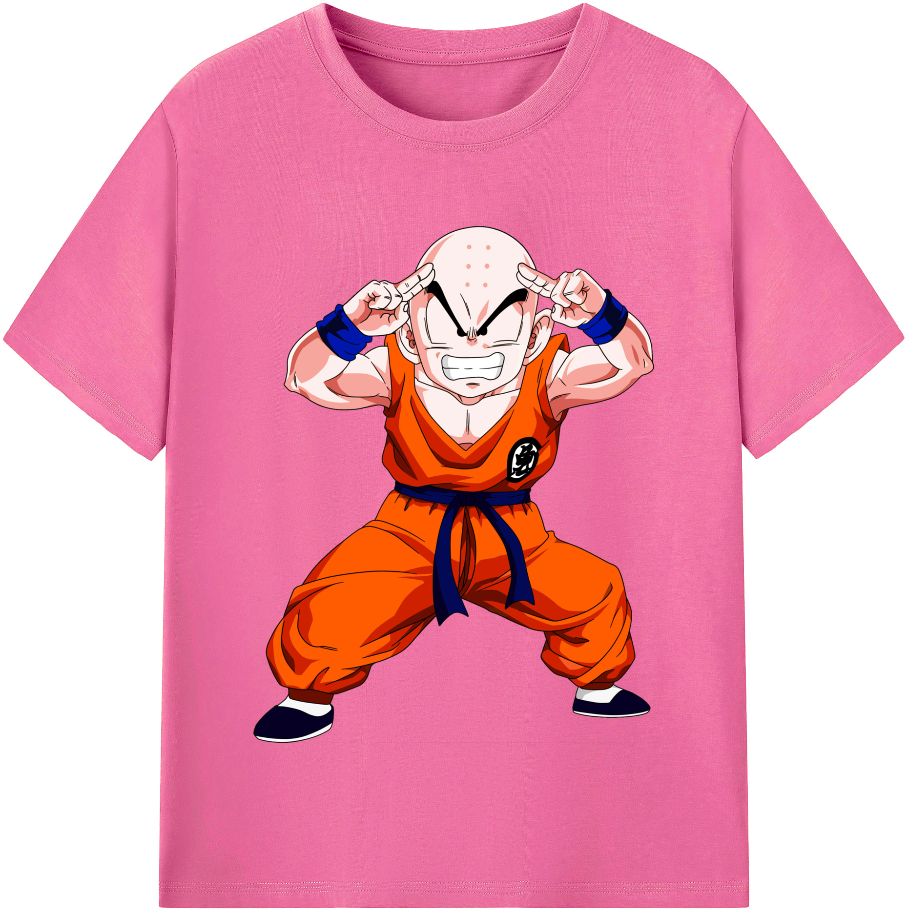 （画像用） ドラゴンボール クリリン DRAGON BALL krillin レディースカジュアルプリントTシャツ（綿100％）